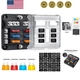 6-Way Marine Fuse Block,Waterproof 12v Fuse Block with LED Indicator for 12V/...