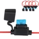 ZOOKOTO Inline Fuse Holder, ATC/ATO 16 AWG Gauge Copper Wire Car Auto Blade F...