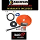 Memphis Audio 17-8GKIT 8 AWG Gauge Amp Install Kit 100% Pure Copper OFC 500W RMS