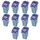 10PCS 20 Amp Car Micro Cartridge Fuses, Car Square Micro Female Fuse, Slow Bl...