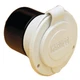 Marinco Straight Blade On-Board Charger Inlet, White - 125 Volt
