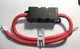 MEGA- Fuse Holder w two 12" 4ga POWER WIRE  200A FUSE 26" total  RED or BLACK