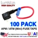 100 PACK Lumision Add-A-Circuit Mini ATM APM Fuse Tap Lot Dash Cam Radar Install