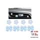 8PCS Car Air Vent Clips - Cute Bow & Sunflower Vehicle Decorations - Blue