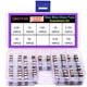 QBGTFAK 9 Values90pcs Slow 5 x 20mm/ 2 x 0.5cm/ 0.07" x 0.01"(L*D);, Clear 