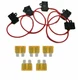 12 Gauge ATC ATO In-Line Fuse Holder Wire 12V Blade Waterproof 5 Pack 10 Amp