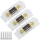 Hamolar 3 Pack 300 Amp Anl Fuse Holder Block 0/2/4/8 Gauge Awg Car Audio 300a...