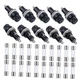 BOJACK 10 Values 30 Pcs 5X20mm Black Screw Cap Fuse Holder 250 VAC 10 A 125