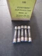 Five (5) Vintage Bussmann MDL 15 32 Volt 15 Amp Slow Blow Buss Fuses NOS