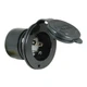 Marinco 15A 125V On-Board Charger Inlet - Black 150BBI