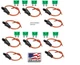(10 PC) 12 GAUGE ATC FUSE HOLDER IN-LINE WITH (10 PC) 30 AMP FUSE Made in USA 
