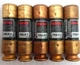 Bussmann Fusetron FRN-R-8 Dual Element Time Delay Class RK5 Fuse - Lot of 5