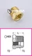 Brass Turbo Adapter Fitting Bushing 1&rdquo; BSP Male to 1/4 BSP Female (50 pcs)