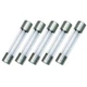 5x BUSSMANN USA brand 125mA 250V FAST Quick Blow GLASS Fuse 6X30mm AGC 125mA