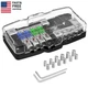 Fused Power Distribution Block Car Audio 4 Way Midi(Mini-Anl) Fuse Block 12V 0/4
