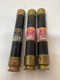 (3) BUSSMANN-FUSETRON FRS-R-20, 20A Dual Element, Time Delay Fuses