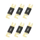 6PCS 100Amp ANL Fuse, Blade Fuse for Marine, Car, Audio & Video Black+Gold 