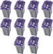 10PCS 15 Amp Car Micro Cartridge Fuses - Slow Blow FMM Mcase Type, Black 