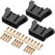 3 Set 4 Way Fuse Block Panel Holder with Terminals Universal Fit Automotive F...