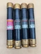 Lot of 4x Fusetron FRS-R-15 Fuse Dual Element Time Delay Class RK5 Bussmann