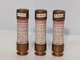 Lot of 3 Gould & Shawmut Tri-Onic TR50R Fuses Class RK5 Time Delay 50A 250VAC