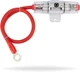 InstallGear 8 Gauge AWG 1ft Power Wire with 100 Amp AGU Fuse 80A Fuse, Red 