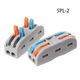SPL-2 2-Way Spring Lever Connectors Electrical Wire Terminal Clamp Cable Block