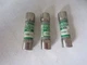 Lot of 3 Bussmann Fusetron FNM 1/4 Fuses 0.25 Amps Tested