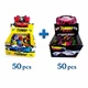 🍬 KIT Chewing Gum Turbo 50 pcs + Turbo Xtreme 50 pcs / Жвачки Turbo &ndash; 50+50 шт