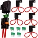 Gaoekoius 6 Pack Waterproof ATO/ATC Inline Blade Fuse Holder Kit -12AWG... 