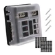 Ampper 6 Way Fuse Box W/Negative Bus, DC 12-24 V ATC/ATO Fuse Block with LED ...