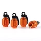 GaRhomxy Tire Caps, Car Tire Valve Stem Caps, Air Caps Cover, Orange