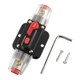 BOJACK Audio Inline Circuit Breaker Reset Fuse Holder 12-24V DC Manual 80A