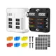 DaierTek 12V Fuse Block 6 Way 12 Volt Fuse Box ATO/ATC Marine Fuse Panel with...