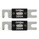 Install Bay 2Pack ANL Blade Waffer Fuses 300 Amp Car Boat Truck Bike ANL-300