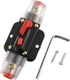 BOJACK 150A Audio Inline Circuit Breaker Reset Fuse Holder 12-24V DC Manual Rese