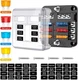 6-Way Car Marine Waterproof Fuse Box Block Holder with LED Indicator For 12V/24V