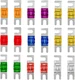 18 PCS Mini ANL Fuse for Car, Multipack Plated ANL Blade Fuse Set, 20A 30A 40A 5
