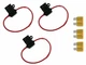 18 Gauge ATC ATO In-Line Fuse Holder Wire 12V Blade Waterproof 3 Pack 15 Amp