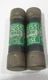 Lot 2 Bussmann Buss 60 Amp 250V One-Time Cartridge Fuse Melamine Tube BP/NON-60
