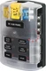 Blue Sea ST 5025 6 way blade fuse distribution box with negative bus