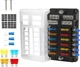 12 Way Fuse Block Waterproof Marine Holders with Positive 12way, 12-way 