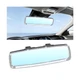 Bling Car Rear View Mirror, Crystal Rhinestone Wide Angle Clip-On Vehicle White