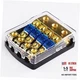 Mini-ANL Fuse Holder HiFi Auto Fuse Distribution Block 60 Amp 12 V 4 way