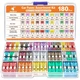 JOREST 180Pcs Car Fuse Assortment Kit, 60 Mini 180pcs Mini&Micro&Standard 