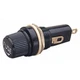 Sea-Dog 420502-1 Stamped Brass Molded Bakelite AGC Fuse Holder With Screw-On Cap