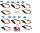(10 PC) 12 GAUGE ATC FUSE HOLDER IN-LINE WITH (10 PC) 15 AMP FUSE Made in USA 