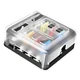 6-Way Marine Fuse Block 12V/24V Fuse Panel for Automotive Golf Cart Truck